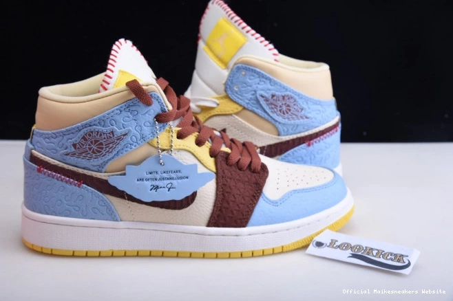 Official Maikesneakers Fearless SE Jordan 1 x Mid Air CU2803-200 Chateau Maison Rouge 0724